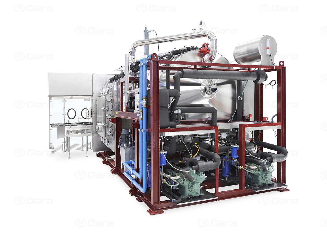Automatic loading and unloading system for vials for lyophilizers