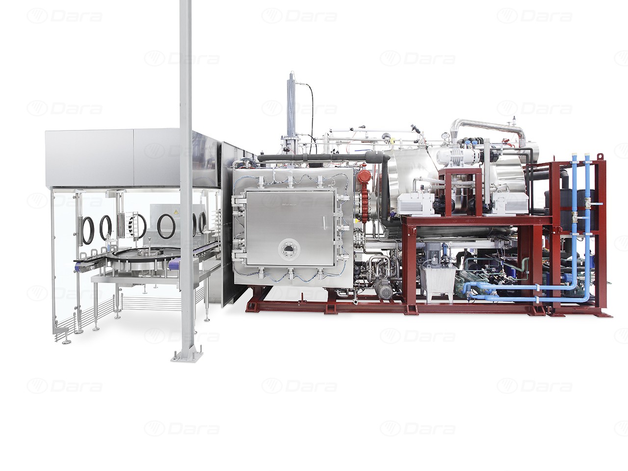 Automatic loading and unloading system for vials for lyophilizers